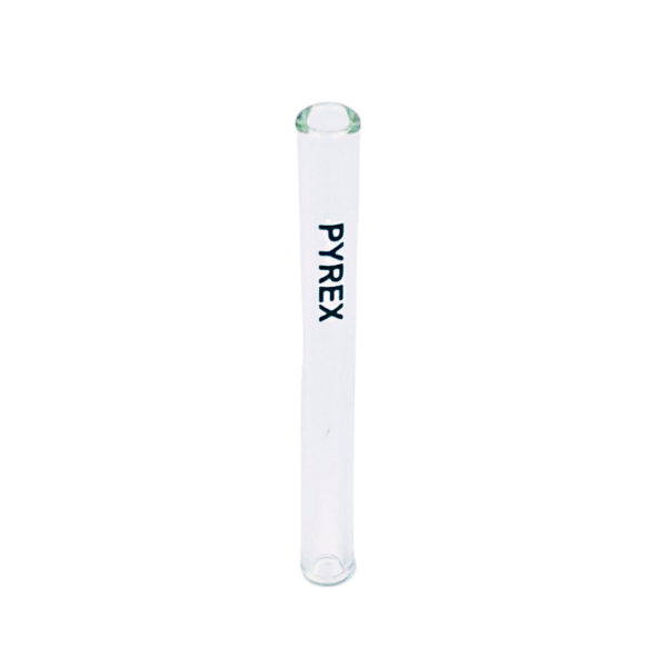 Pyrex Glass Straight Crack Smoking Pipe Tube – 4 Inch