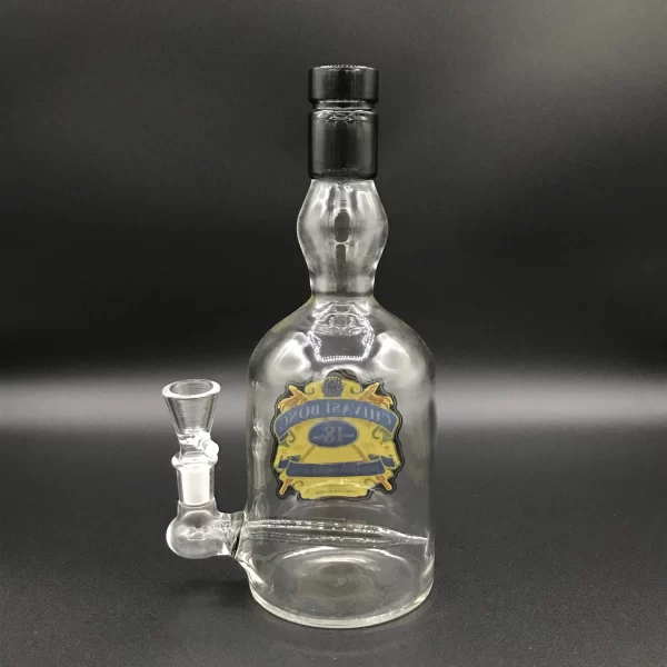 Liquor Bottle Glass Bong 9 inch
