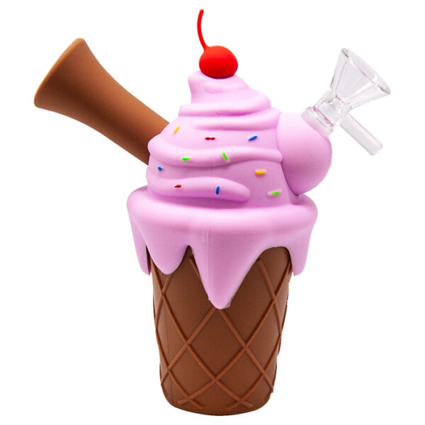 Ice Cream Cone Silicone Bong