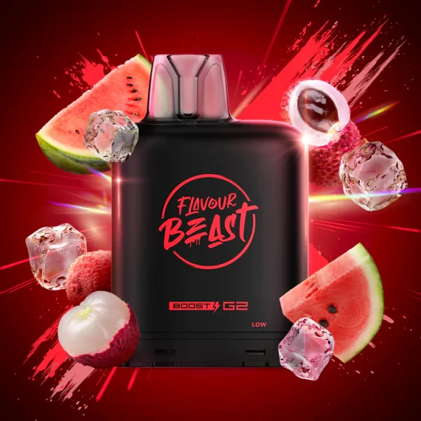 LevelX_Boost-G2_FB_Pod_AUG2024_COL_FRUIT-RENDER_20mg_LitLycheeWatermelon_750x