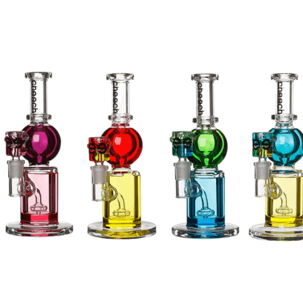 Cheech Two-Tone Glycerine Water Pipe 9"