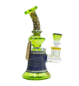 Cheech Glass 8″ Lime Bubbler