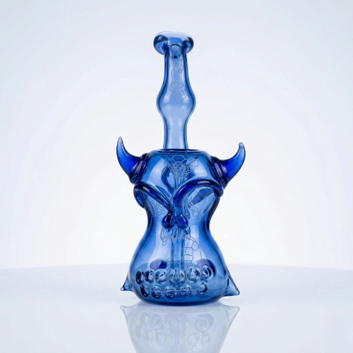 Red Eye Glass 7.5" Demon Skull Bubbler - Limited Edition Artisan Smoke Shop