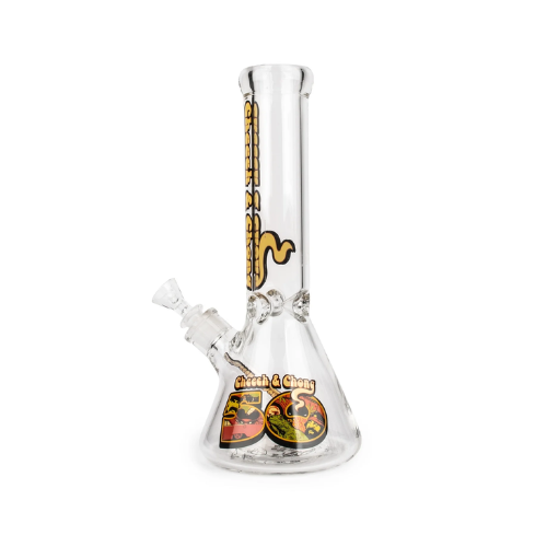 Cheech & Chong Glass 15" 7mm Thick Commemorative 50th Anniversary Beaker Bong Artisan Smoke Shop