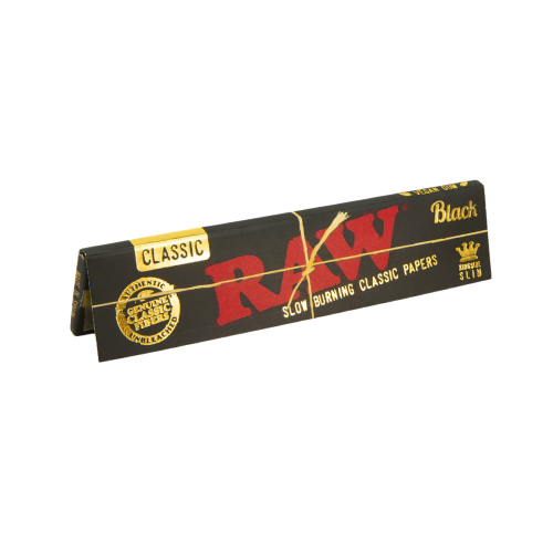 RAW Black King Size Slim Rolling Papers Artisan Smoke Shop