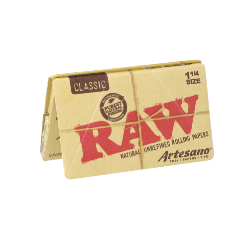 RAW Classic Artesano 1 1/4 Rolling Papers With Tips and Tray Artisan Smoke Shop