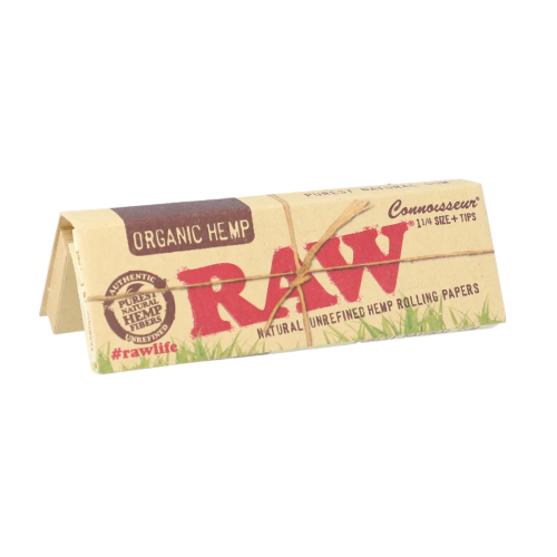RAW Organic Connoisseur 1 1/4 Rolling Papers With Tips Artisan Smoke Shop