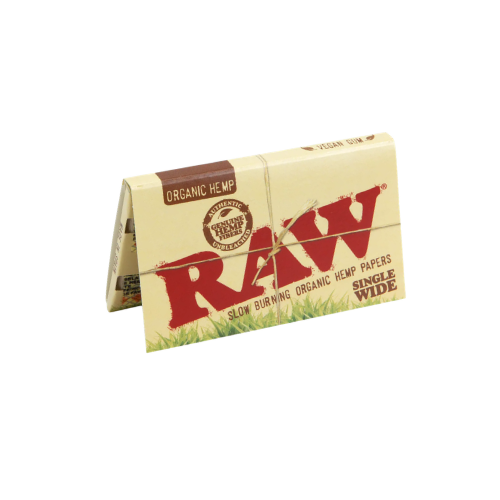 RAW Organic Hemp Single Wide Rolling Papers Artisan Smoke Shop